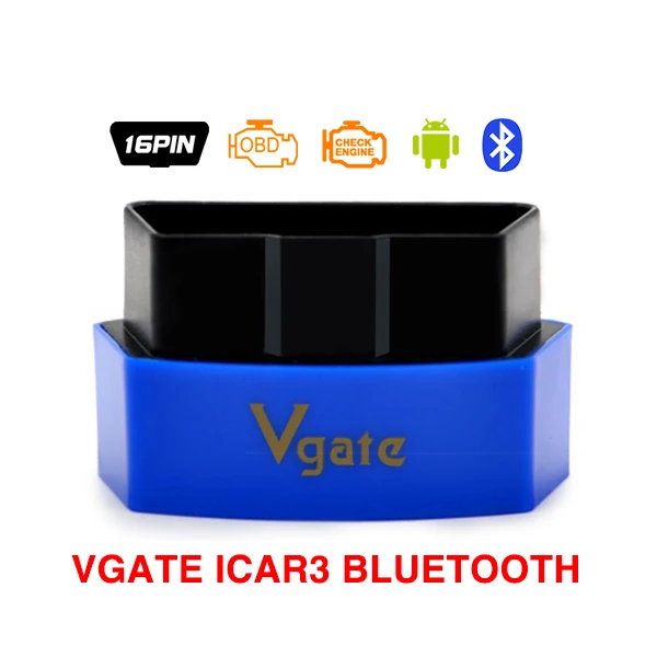 Vgate iCar3 Wifi OBDII автоматический считыватель кодов ELM327 Vgate Pro iCar 2 OBD2 диагностический инструмент Поддержка 12 В дизельный автомобиль для Android/IOS - Цвет: icar3 Bluetooth blue