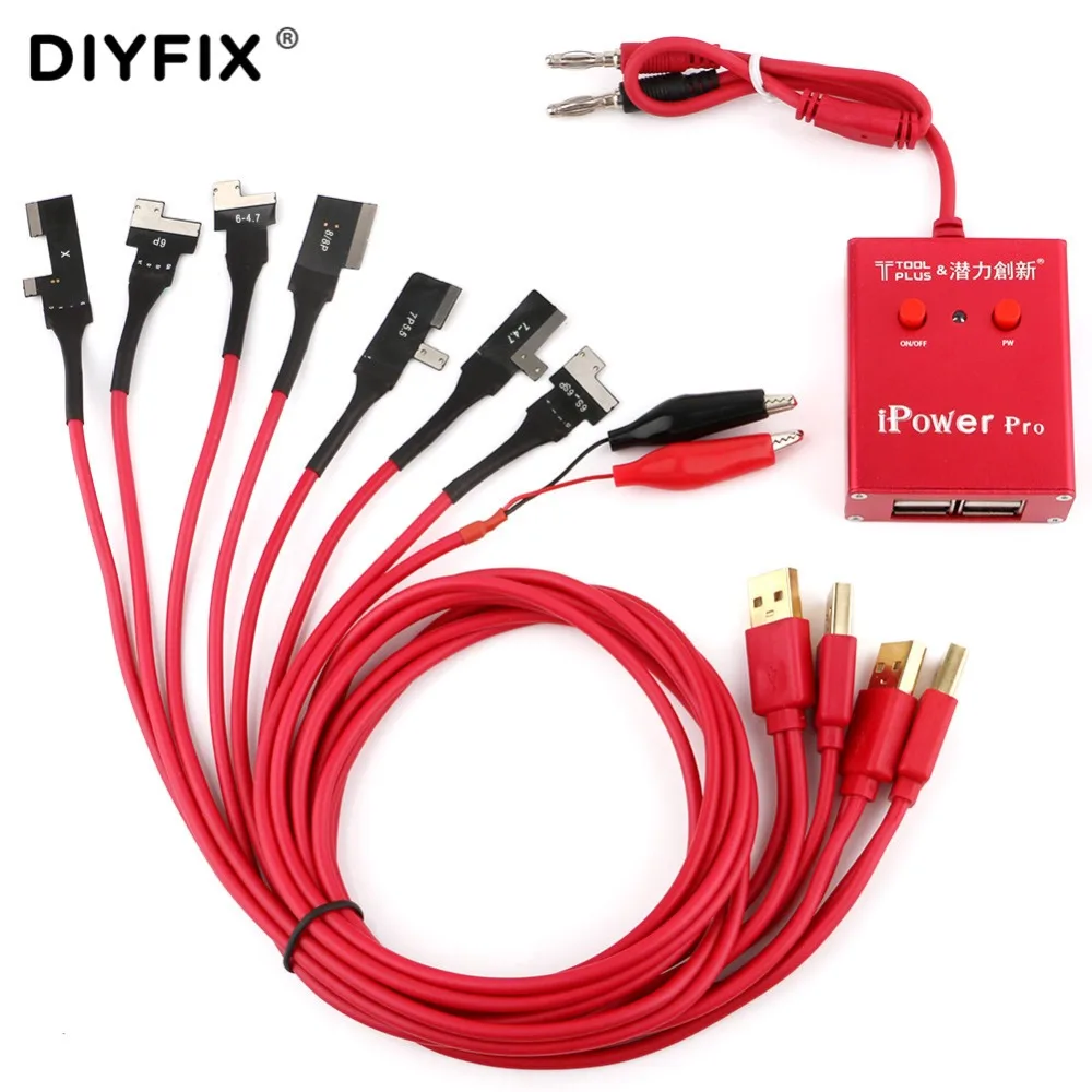 

DIYFIX Phone Power Supply Boot Line Test Cable for iPhone X/8/8Plus/7/7Plus/6s/6SPlus/6/6Plus Quick Start Current Protection
