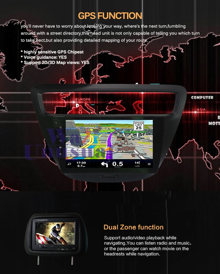 Excellent 2 din 9Inch Octa Core Android 8.1 Car Video Multimedia Player For Chevrolet Lova RV 2015 Car GPS Navigation With BT WIFI 3G Maps 6