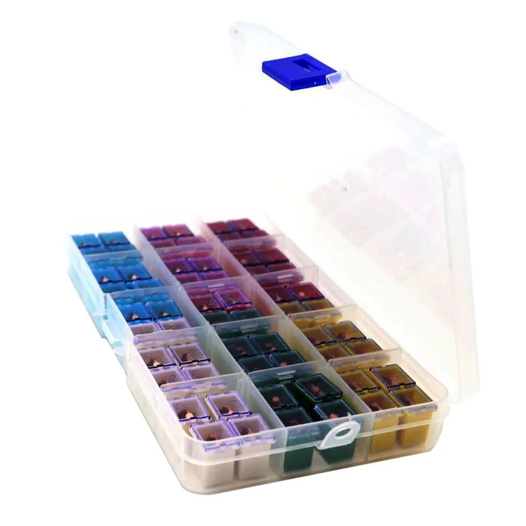 60pcs Car 32V F2829-Z JCASE Box Shaped Fuse Kit 20A 25A 30A 40A 50A 60A