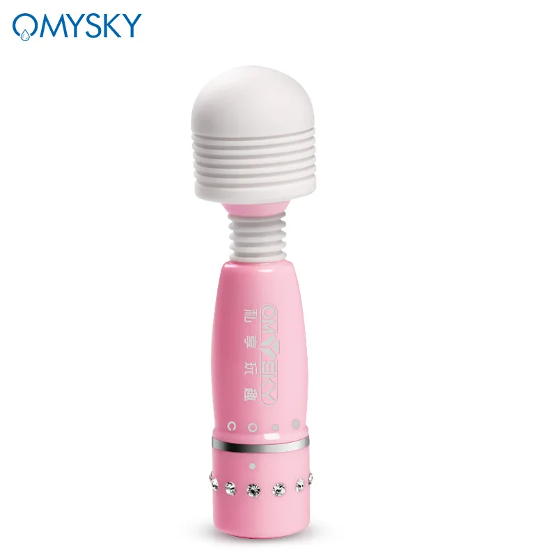Omysky Magic AV Wand Massager For Female Mini Protable Powerful av Vibrators Waterproof G-Spot Sex Products Woman 2 Speed | Красота и