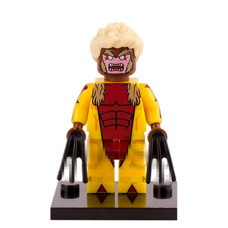 

SingleSale X-MEN Apocalypse Sabretooth Rogue Bishop MARVEL SUPER HEROES minifig Assemble Building Blocks Kids Learning Toys