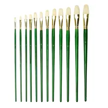 1 Набор щетинок масляная кисть Одноместный длинный полюс водяной Мел Акварельная акриловая ручка для масляной гуаши акриловая живопись