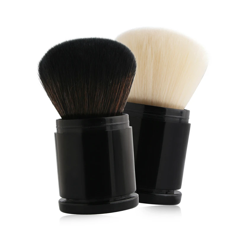 

1Pcs Single Plastic Tube Retractable Brush Portable Blush Girls Brushes Tools White Hair Make-up Tools