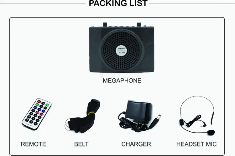 packing list