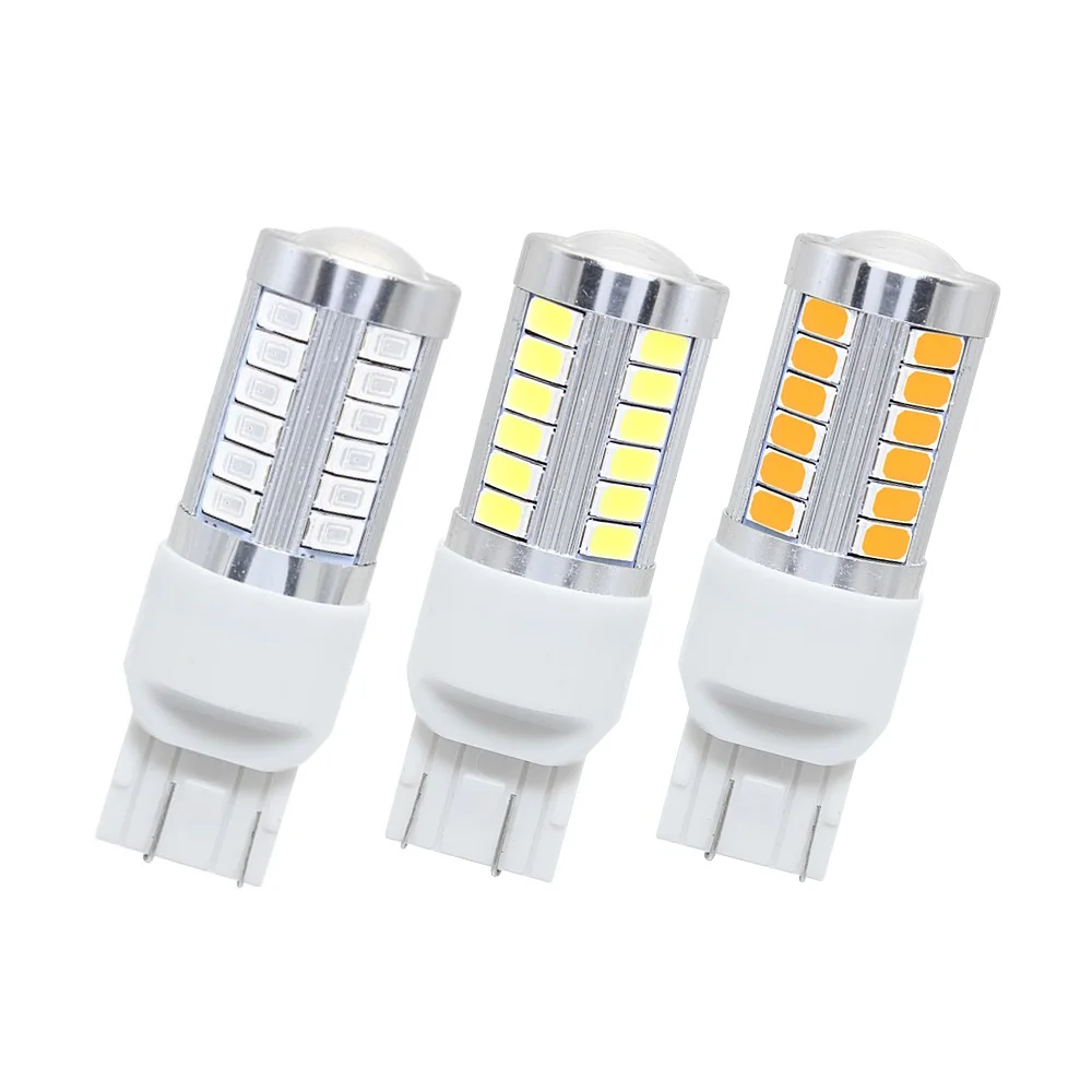 

2PCS T20 580 7443 LED 5630 5730 SMD 33LEDs Car Fog Light Tail Brake Reverse Bulb Signal Lamp 12V Auto DRL Lights