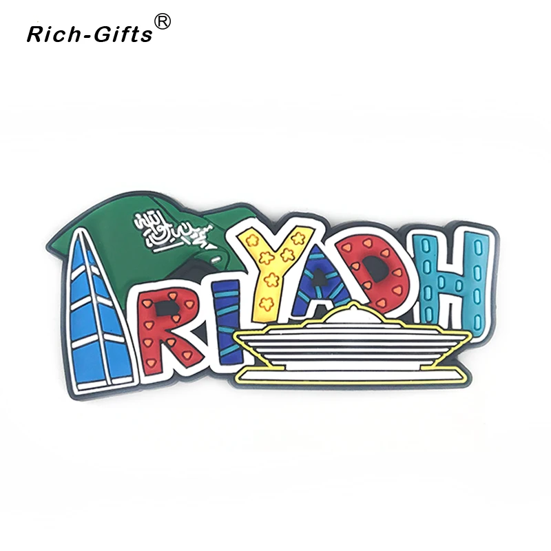 

Letter of Saudi Arabia Riyadh Soft Rubber 3D Magnet Fridge Magnet
