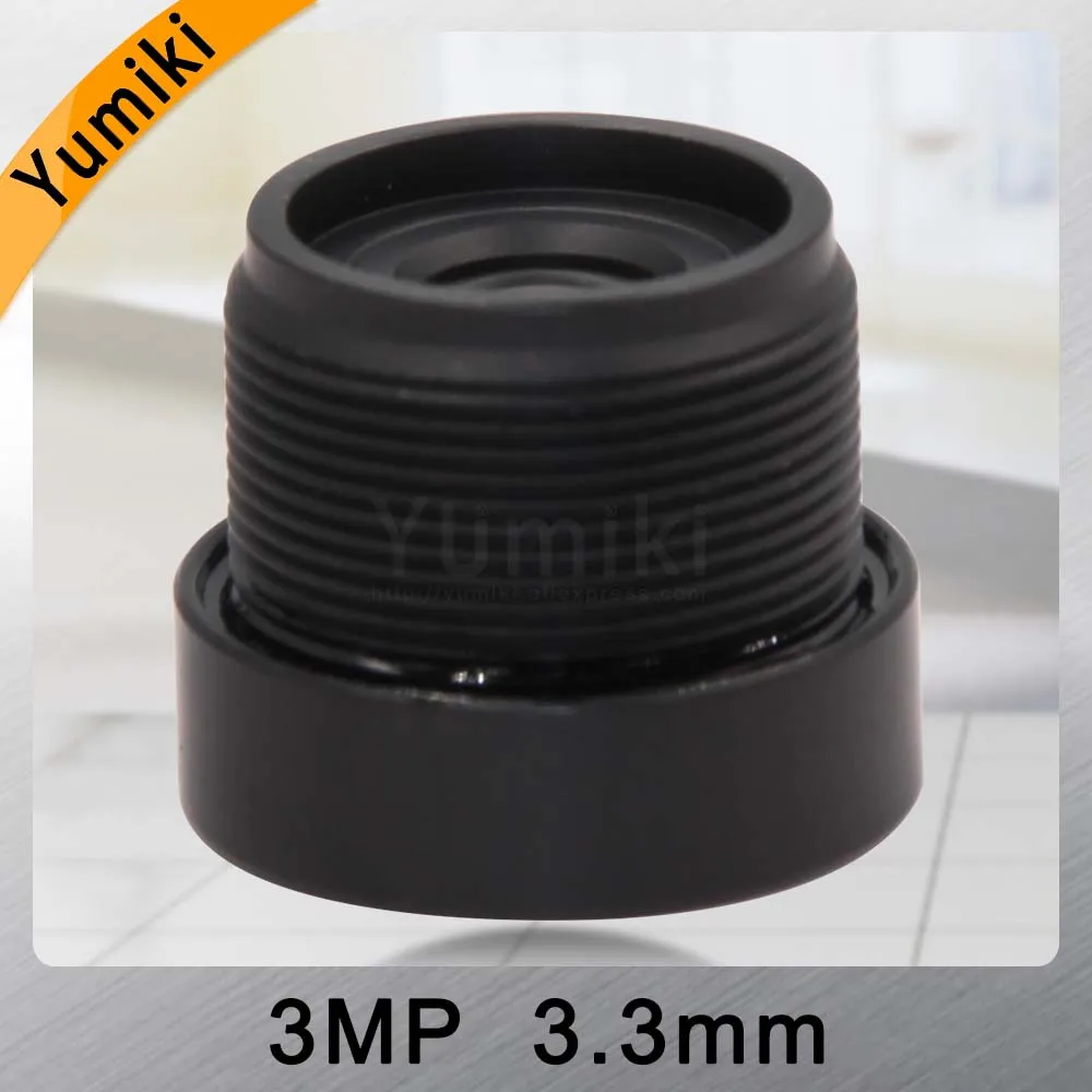 Yumiki HD 3MP 3,3 мм F2.75 1/2. " 109 градусов M12* 0,5 монтажная плата для объективов HD CCTV ip-камера видеонаблюдения с поддержкой Wi Камера