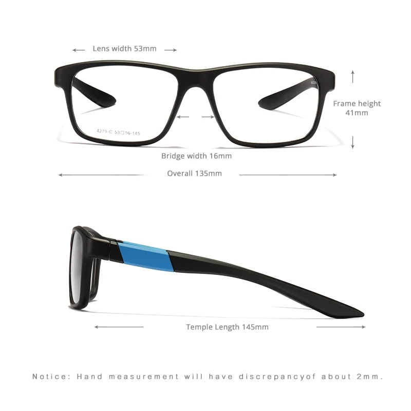 KDEAM ультра светильник TR90 очки оправа для спорта на открытом воздухе очки для близорукости линзы очки