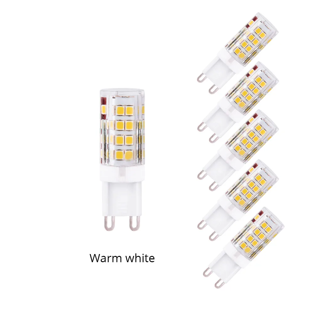 Лампада G9 светодиодный 220 В лампы 5 Вт 51 светодиодный s лампочки SMD 2835 лампада светодиодный свет 360 градусов заменить галогенная лампа для