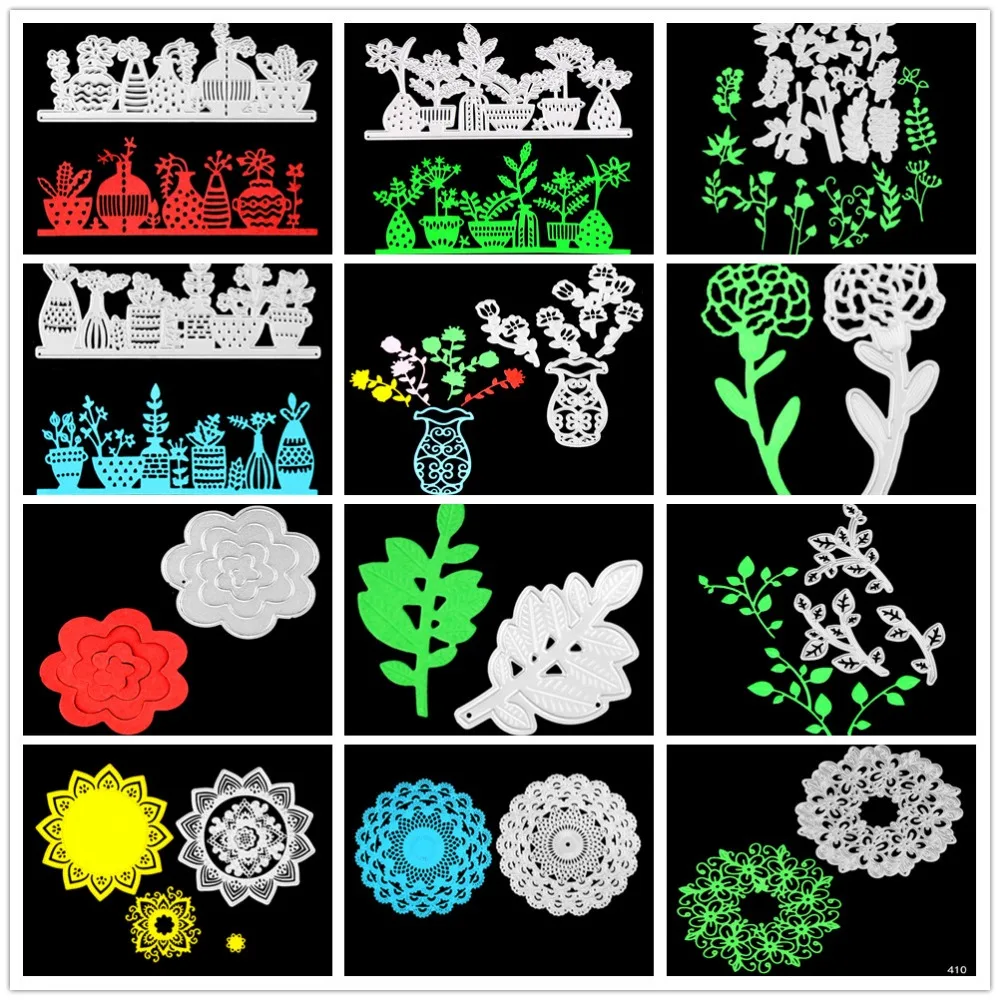 

Flowers/plants Metal Cutting Dies Scrapbooking Embossing Dies DIY Decorative Cards Cutting Dies Cut Stencils