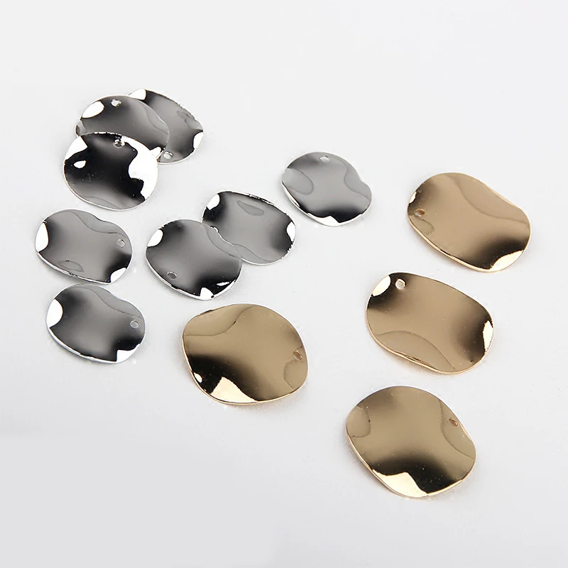 

DIY handmade simple earring earrings single hole round wave material
