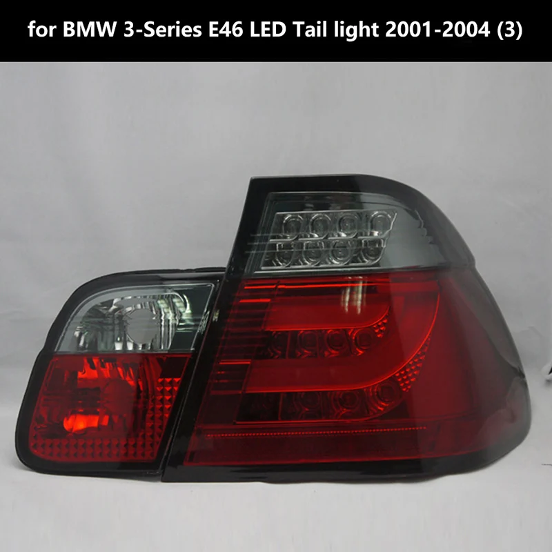 Дым Красный корпус 2001 2004 для BMW 3 серии E46 320i 328i 325i светодиодные задние фары в сборе