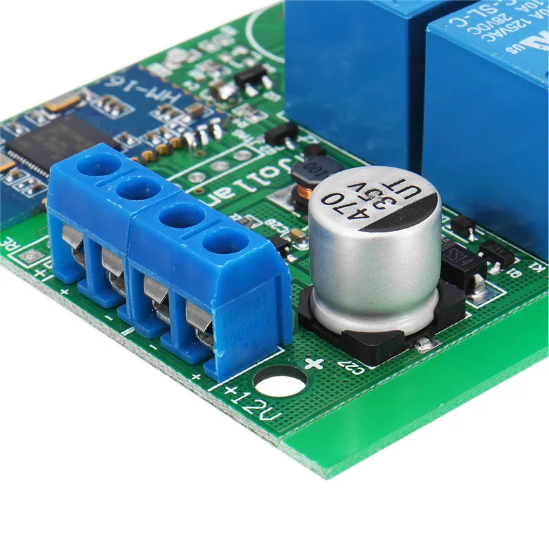 Skup 1 PC ZL RC02 przełącznik 2 przekaźnik bezprzewodowy pilot zdalnego sterowania Bluetooth telefonu kom oacute;rkowego Bluetooth Moduł drzwi Układy Scalone