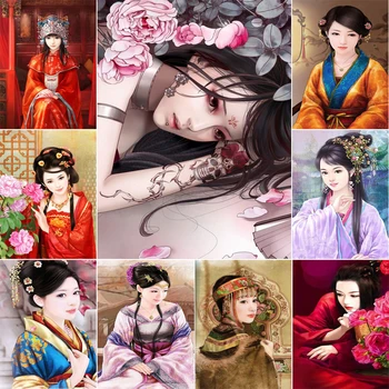 

5D DIY Diamond Painting Ancient Woman Diamond Embroidery Cross Stitch Home Decoration 5D Needlework Full Diamond Mosaic