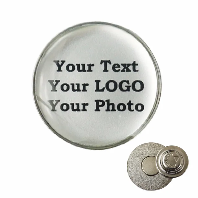 Custom Golf Ball Marker or Custom Lapel Pin with straw Golf Training Aids