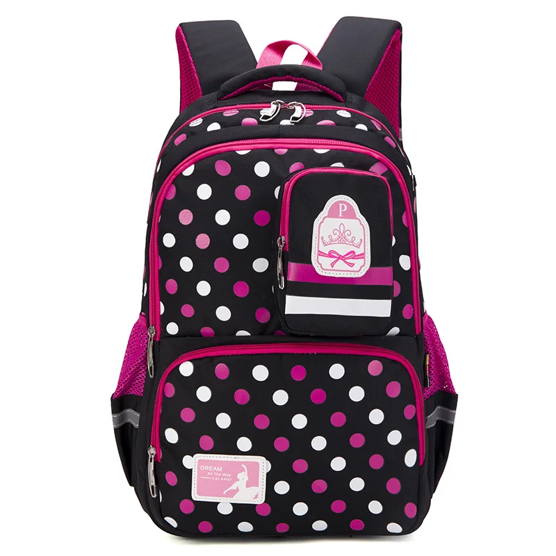 

Fashion Children School Bags Dots Printing Girls princess Backpack Women School Bags Casual Travel Bags Waterproof Backpacks