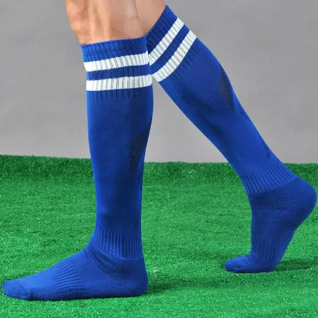 2017 New Activing Men Sport Football Soccer Long Socks Striped Socks