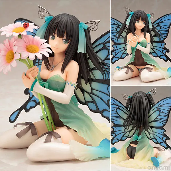 

Tony Annabel Kotobukiya PVC Action Figure Daisy Butterfly Fairy Four Leaf Model Toy Sexy Girl Doll 14cm