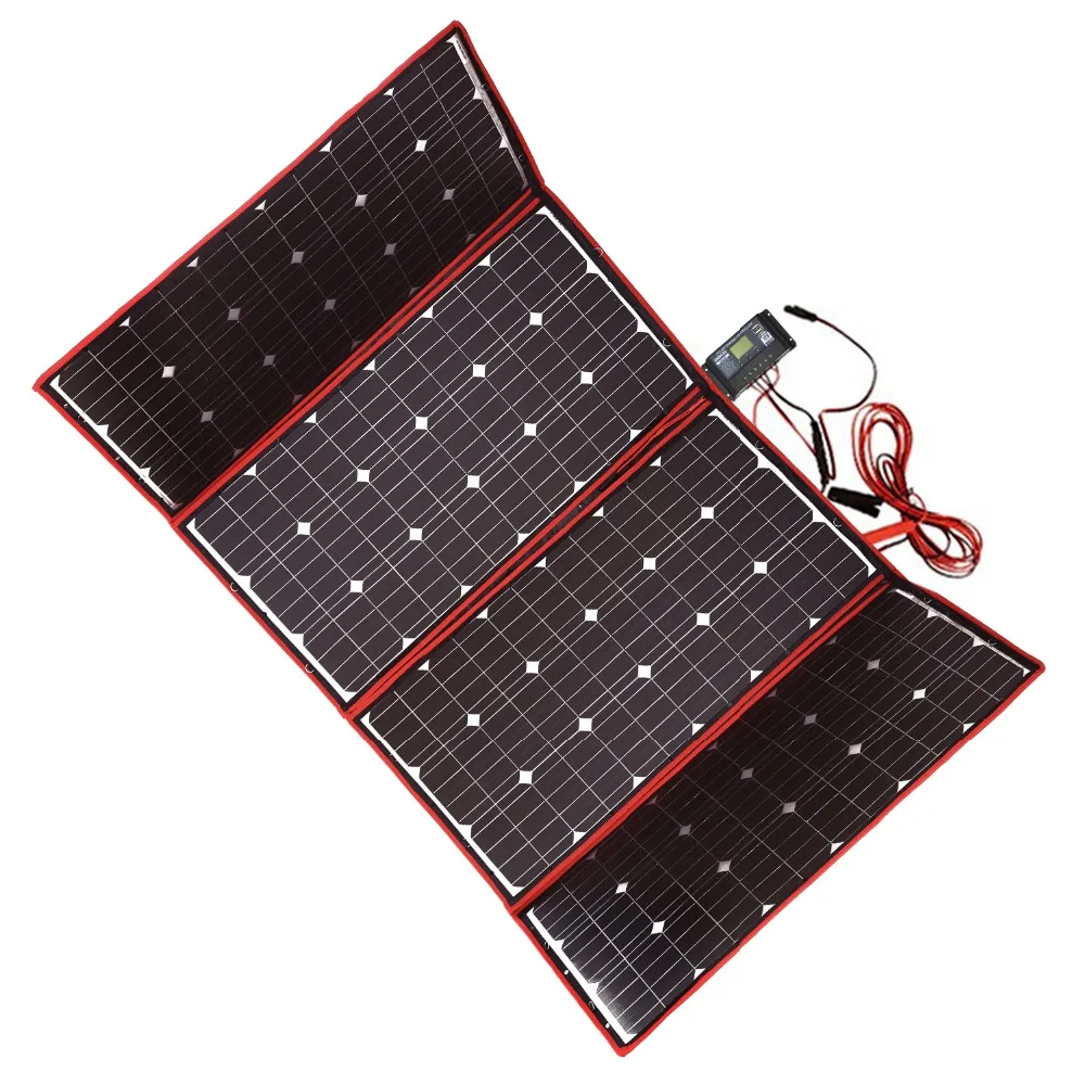 Dokio 300 Вт 12 В Гибкая солнечная панель портативная открытая складная солнечная панель для кемпинга/лодки/RV/Путешествия/дома/автомобиля комплекты солнечных панелей