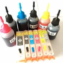 6 цветов PGI-570 CLI-571 набор для наполнения чернил для принтера Canon PIXMA MG7750 MG7751 MG7752 MG7753 принтер с микросхемами Arc