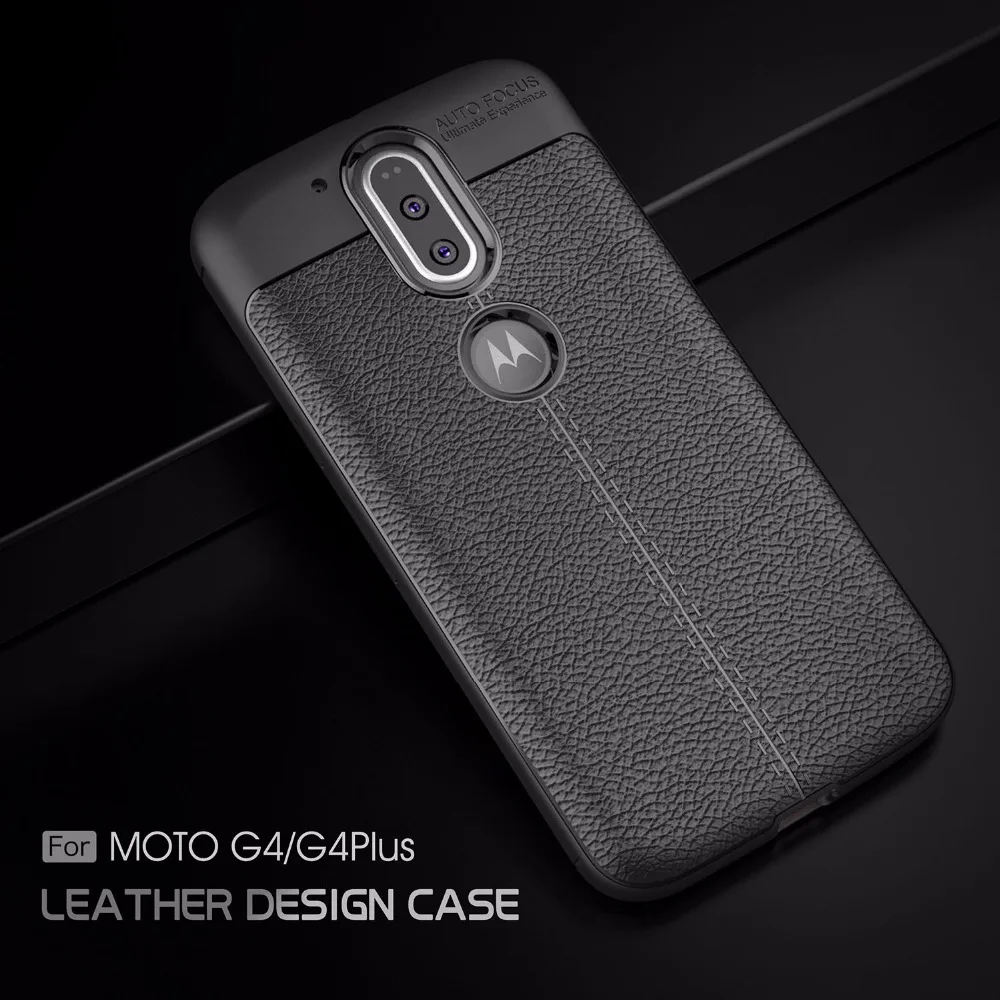 Buy For Motorola G4 Case Lychee Leather Pattern Soft