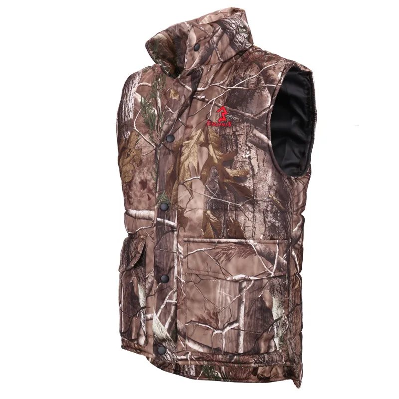 

NEW HOT! Sniper Tactical Bionic Camouflage Vest Army Fans Hunting Thermal Vests Camo Clothes for Winter Outdoor Sports