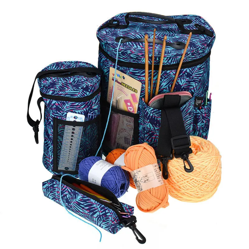 3pcs/set Woolen Yarn Storage Bag Large Capacity Holder Bag Organizer Tote For Crocheting & Knitting Bag Sewing Tools Accessories
