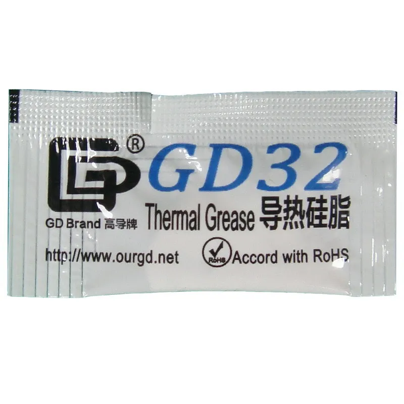 60 шт. мини-сумки портативная охлаждающая термопаста gd32 термальная силиконовая составная чашка охлаждающая высокопроводящая паста смазка