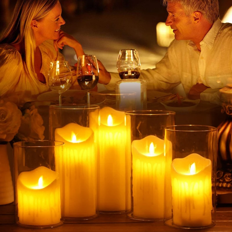 1pcs Flickering Flameless LED Swing Electronic candle light wedding