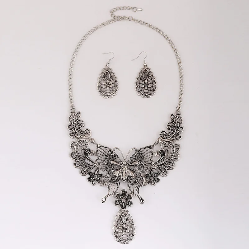 Женское Винтажное колье чокер в виде бабочки 4 цвета|statement necklace|necklace womenstatement choker |