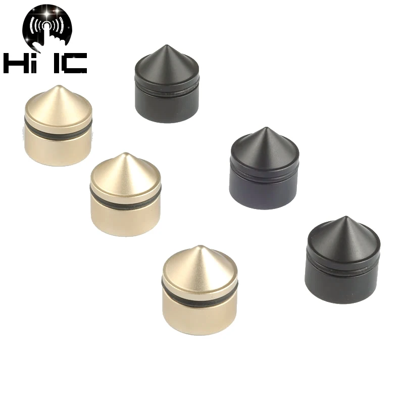 

1Pcs Gold HiFi Isolation Amplifier Speaker Spikes Subwoofer Spikes Isolation Turntable Pad Stand Feet spikes Pad Base Feet Pads