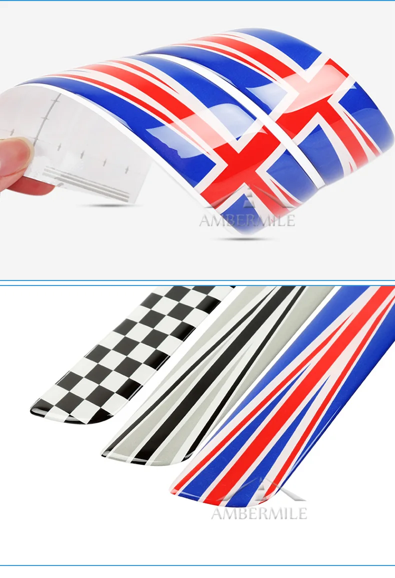4pcs Union Jack Car Door Sill Plate Pedal Footboard Stickers for Mini Cooper Countryman F60 Accessories Car Styling (3)