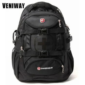 

VENIWAY Swiss Brand Gear Waterproof Laptop Brand Backpack 15 inches Large Capacity Business Backpack Travel Bags Schoolbag