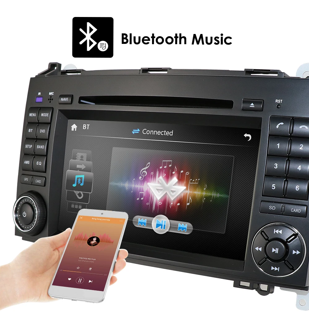 Excellent Wholesales!7Inch Car DVD Player For Mercedes/Benz/Sprinter/B200/B-class/W245/B170/W209/W169 GPS Radio SWC BT CANBUS SD DAB+ MAP 5