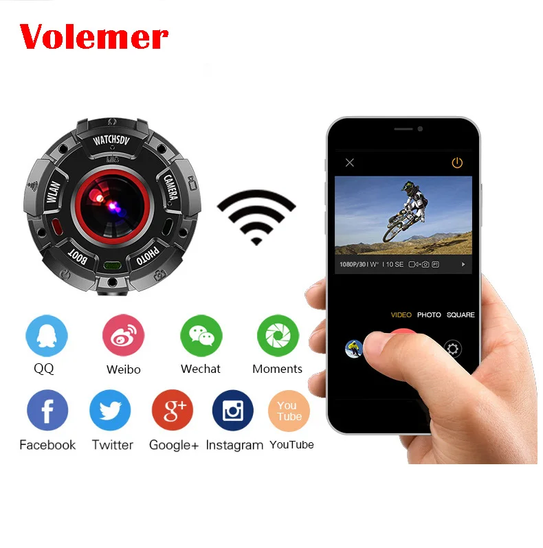

Bracelet Camcorder G600 Waterproof Swim Diving Sports DV Watch Band WiFi App Action Camera 1080P Video Recorder Bicycle Car DVR