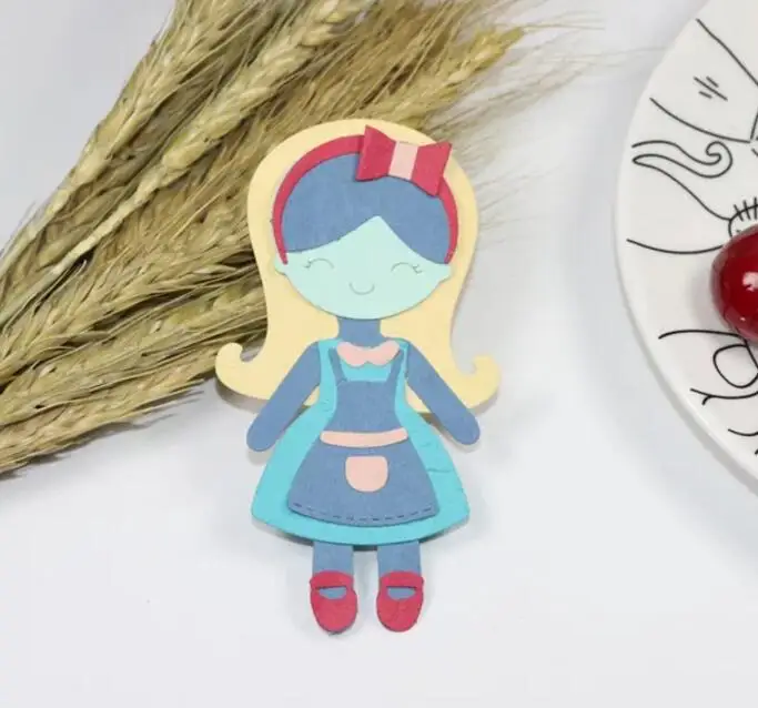  C15 METAL CUTTING DIES Cute girl Puzzle Girl Scrapbook card invitation paper craft party decor embo - 32825884585