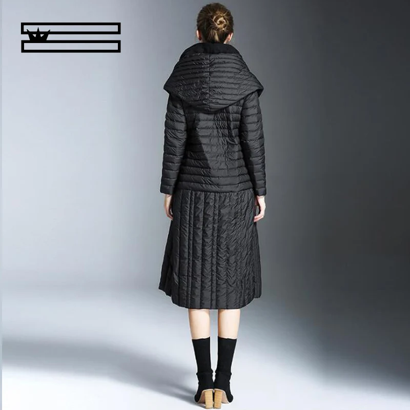 Femmes 2018 À Mince Marque Outwear Ultra Parka Le Vers Manteau Bas Nouvelle Canard Capuchon Chapeau Long Hiver Hei Veste léger Blanc SWqtWn8xX