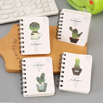 

A7 Cartoon Animal and Plant Rollover Coil Learning Goods Small Notebook pocket Mini-portable notebook