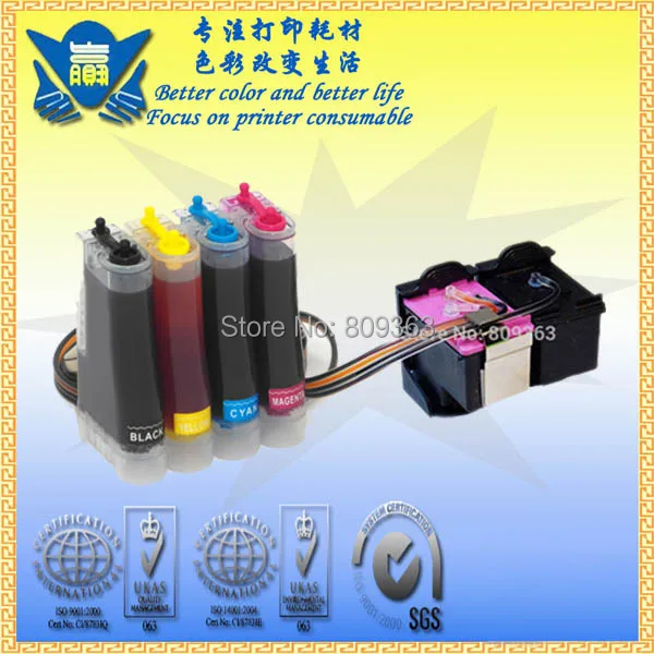 Sistema de suministro de tinta continua CISS para Hp350 351 Deskjet serie  D4260 C4280 D4360 J6480 C5280 J5780 ¡envío gratis|ciss for hp|continuous  inkcontinuous ink supply - AliExpress