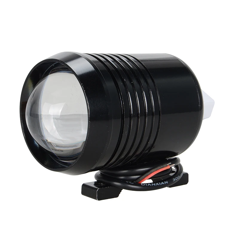 1 pcs black Универсальный светодиодный фонарь для мотоцикла, водонепроницаемый противотуманный прожектор 6000 k, супер яркая лампа для большинства мотоциклов - Цвет: 1 pcs black