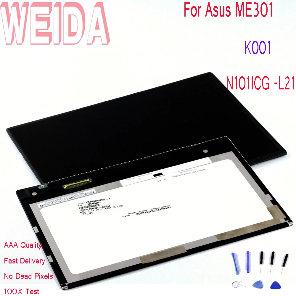 ЖК-дисплей WEIDA N101ICG -L21 запасные части для Asus ME301 K001 планшетный ПК | Компьютеры и