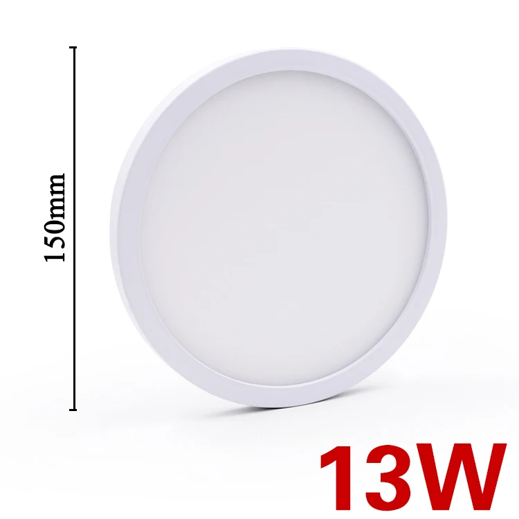 13W C EnwYe 6 Вт, 9 Вт, 13 Вт, 18 Вт, 24 Вт, 36 Вт, 48 Вт, светодиодная Круглая Панель для поверхностного монтажа, светодиодный потолочный светильник AC 85-265 в, лампада, светодиодная лампа - Цвет корпуса: 13W C
