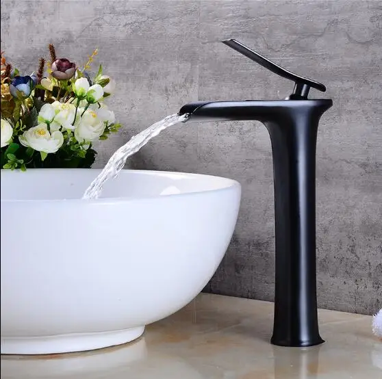 Günstig Antike Becken Armaturen Wasserfall Wasserhahn Bad Wasserhahn Einzigen handgriff Waschbecken Mischbatterie Bad Antiken Wasserhahn Messing Waschbecken Wasser Kran