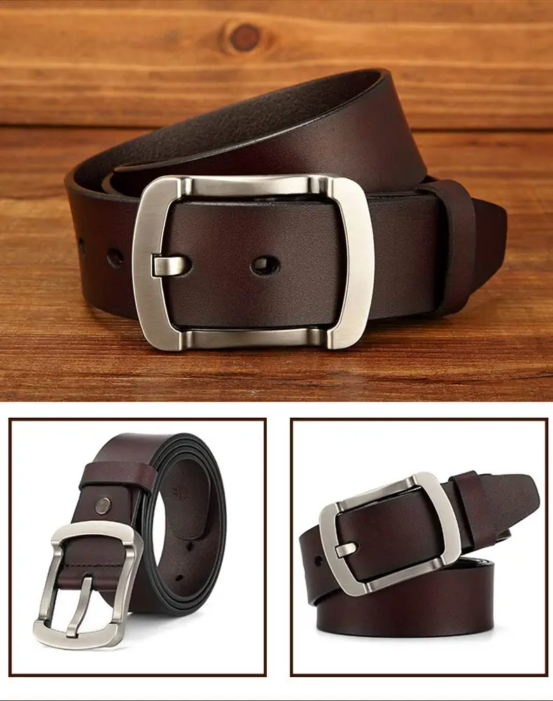 DOULILU Genuine Cowhide Leather Belts for men brand Strap male pin buckle fancy vintage jeans 2018 NEW1 (4)