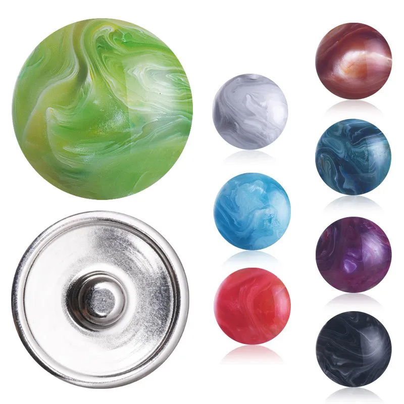 12 Pieces/lot Mixed 18mm Snap Buttons Space Galaxy Jewelry Bracelet Charms Fit craft Alloy DIY Handmade Crafts | Украшения и