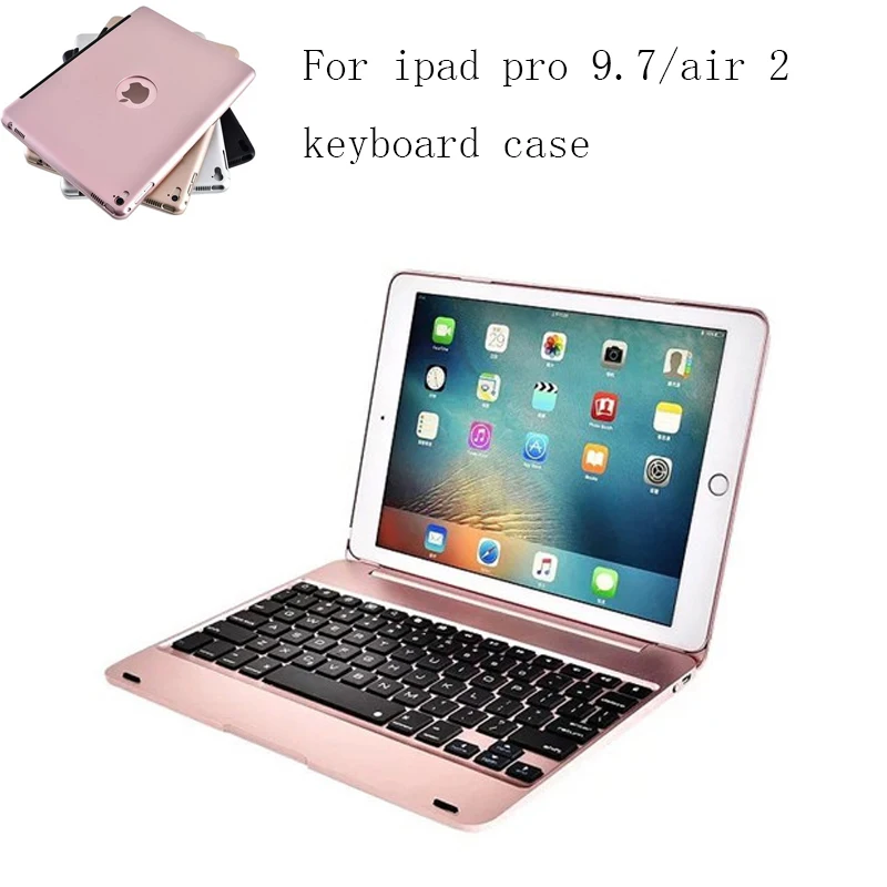 ABS plastic alloy Metel Ultrathin Keyboard Dock Cover Case Stand Holder For Apple iPad Pro iPad Air 2 9.7 inch keyboard case