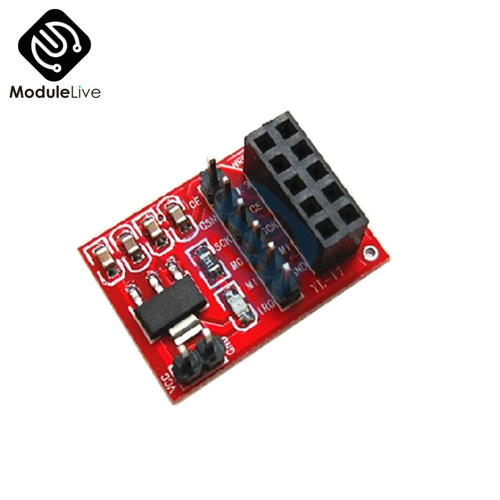 

Socket Adapter plate Board for 10 Pin NRF24L01 Wireless Transceive module 51