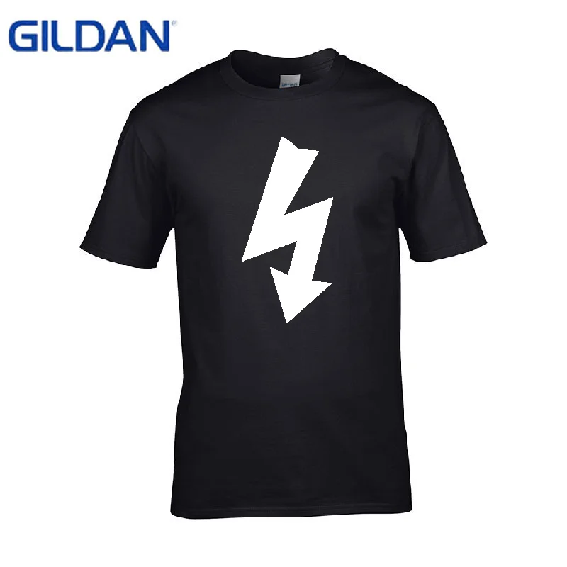 Fashion men cotton ELECTRIC SHOCK TRIANGLE HAZARD SYMBOL DANGER WARNING