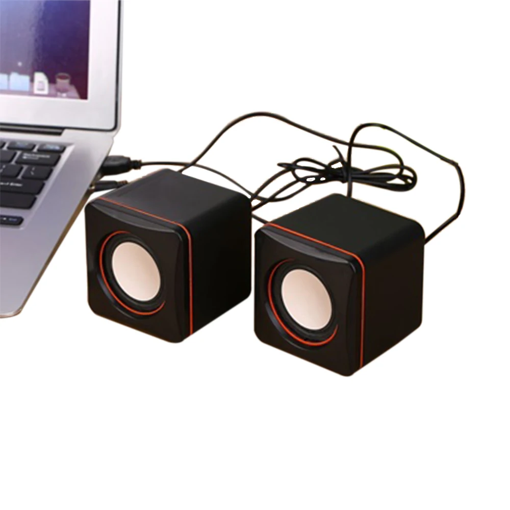 Vapeonly Desktop Mini Speaker Portable USB Wired Laptop Speakers